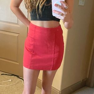 red skirt